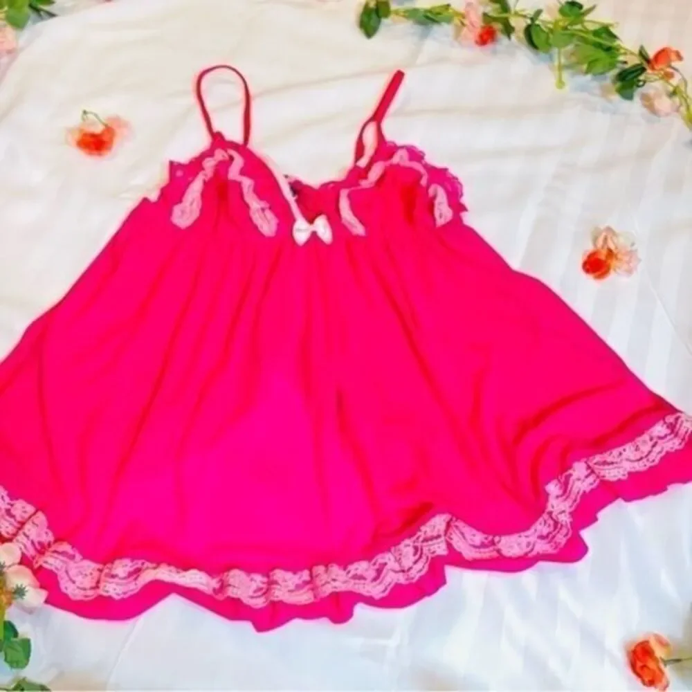 Seductive Wear from Onema Etoile Sexy Intimate sleepwear‎ Size Large HOT PINK